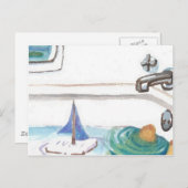 Boats in de Bathtub, vorige keer, om naar het stra Briefkaart (Voorkant / Achterkant)