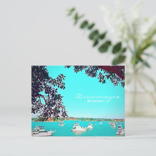 Boats in de haven Drummoyne Sydney Briefkaart (Staand voorkant)