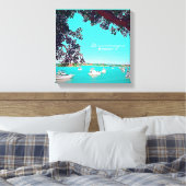 Boats in de haven Drummoyne Sydney Canvas Afdruk (Insitu (Slaapkamer))