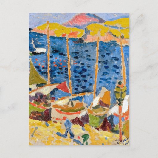 Boats in de haven van Collioure | Andre Derain | Briefkaart (Voorkant)