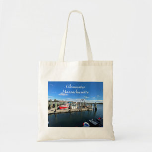 Boats in de haven van Gloucester Tote Bag