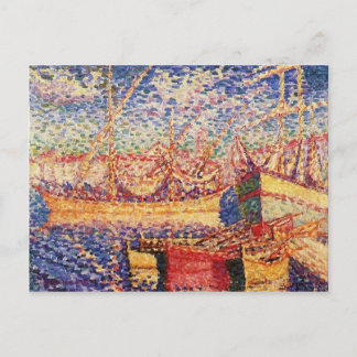 Boats in de haven van St. Tropez door Cross Briefkaart