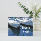 Boats in de jachthaven Dank je wel Briefkaart (Staand voorkant)