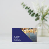 Boats in de jachthaven visitekaartje (Staand voorkant)