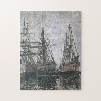 Boats in een Harbour Monet Fine Art Legpuzzel