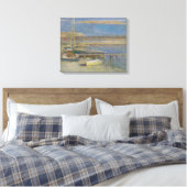 Boats in een landingsbaan (landschap New England) Canvas Afdruk (Insitu (Slaapkamer))