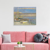 Boats in een landingsbaan (landschap New England) Canvas Afdruk (Insitu (Woonkamer))