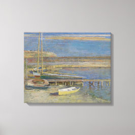 Boats in een landingsbaan (landschap New England) Canvas Afdruk