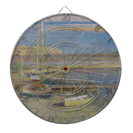 Boats in een landingsbaan (landschap New England) Dartbord