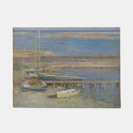Boats in een landingsbaan (landschap New England) Deurmat