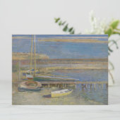 Boats in een landingsbaan (landschap New England) Kaart (Staand voorkant)