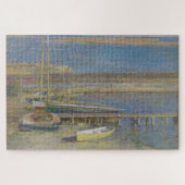 Boats in een landingsbaan (landschap New England) Legpuzzel (Horizontaal)