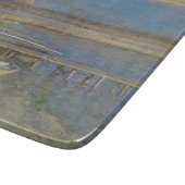 Boats in een landingsbaan (landschap New England) Snijplank (Hoek)