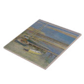 Boats in een landingsbaan (landschap New England) Tegeltje (Zijkant)