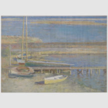 Boats in een landingsbaan (landschap New England)