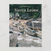 Boats in Harbour in Kent Sierra Leone Briefkaart (Voorkant)