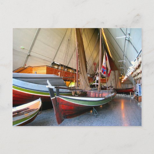 Boats in het "Fram museum" Oslo Briefkaart (Voorkant)