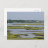 Boats in het meer briefkaart (Voorkant / Achterkant)