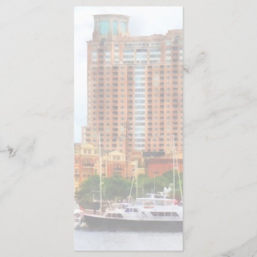 Boats in het menu Binnenste havenbaltimore MD Wedd (Achterkant)