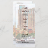 Boats in het menu Binnenste havenbaltimore MD Wedd (Voorkant / Achterkant)