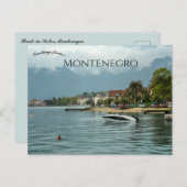 Boats in Kotor Montenegro Postcard Briefkaart (Voorkant / Achterkant)