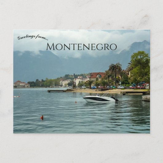 Boats in Kotor Montenegro Postcard Briefkaart (Voorkant)