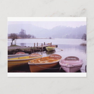 Boats in Lake District Northern England Briefkaart