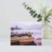 Boats in Lake District Northern England Briefkaart (Staand voorkant)