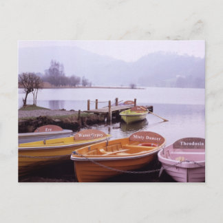 Boats in Lake District Northern England Briefkaart