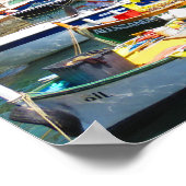 Boats in Monterosso in Cinque Terre, Italië Poster (Hoek)