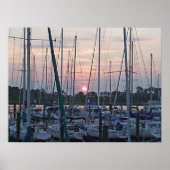 Boats in New Bern Poster (Voorkant)