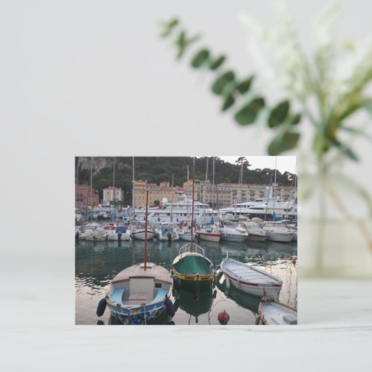 Boats in Nice Briefkaart (Staand voorkant)