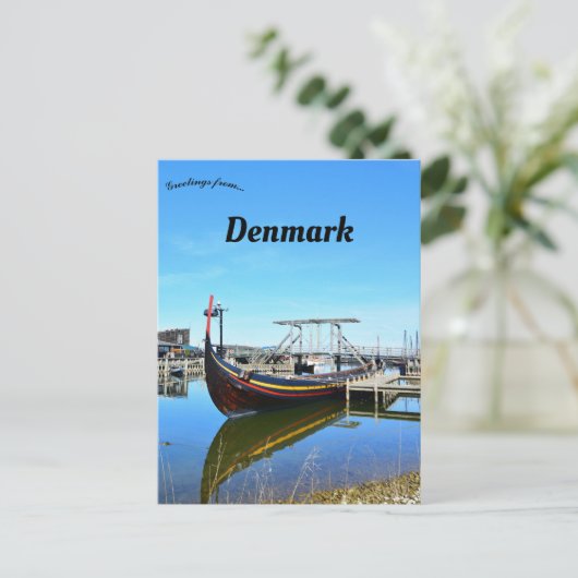 Boats in Roskilde Denmark Briefkaart (Staand voorkant)