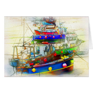 BOATS IN ST. IVES HARBOR