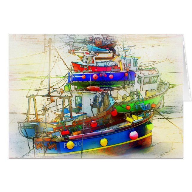 BOATS IN ST. IVES HARBOR (Voorkant Horizontaal)