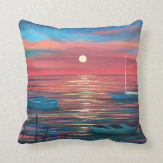 Boats in Sunset Accent Cushion Kussen
