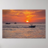 Boats, Key West Sunset, Florida Poster (Voorkant)