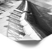 Boats langs een kanaal in de Italiaanse stad Venet Foto Afdruk (Hoek)