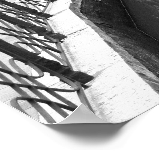 Boats langs een kanaal in de Italiaanse stad Venet Poster (Hoek)