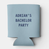 Boats N Bros Bachelor Party Favor Blue Blikjeskoeler (Achterkant)