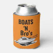 Boats N Bros Personalized Bachelor Blikjeskoeler (Blikje Voorkant)