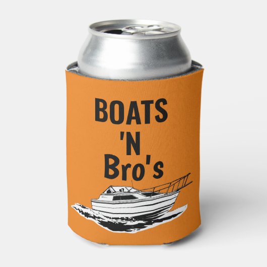 Boats N Bros Personalized Bachelor Blikjeskoeler (Blikje Voorkant)