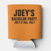 Boats N Bros Personalized Bachelor Blikjeskoeler (Achterkant)