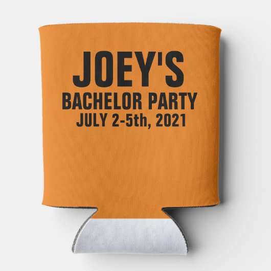 Boats N Bros Persoonlijke Bachelor  Blikjeskoeler (Achterkant)