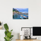 Boats of Capri Italy Photo Art Poster (Thuiskantoor)