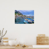 Boats of Capri Italy Photo Art Poster (Keuken)