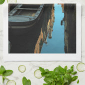 Boats on Canal Water Venice Italy Buildings Theedoek (Gevouwen)