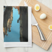 Boats on Canal Water Venice Italy Buildings Theedoek (Quarter Fold)