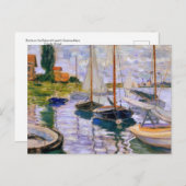 Boats on Seine door Claude Monet Briefkaart (Voorkant / Achterkant)