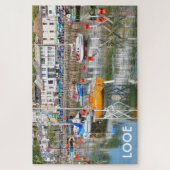 Boats on stelts, Looe, Cornwall, Engeland Legpuzzel (Verticaal)